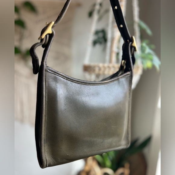 Vintage Coach Legacy Small Zip Crossbody Shoulder Bag 9997 Rare Sage Green Loden - Picture 6 of 15